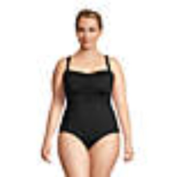 D-Cup Chlorine Resistant Tummy Control Sweetheart One Piece Swimsuit - Picture 7 of 8